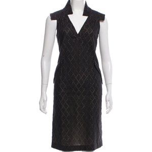 Luca Luca Eyelet Knee-Length Dress